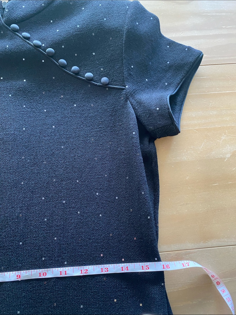 ST. JOHN Evening by Marie Gray Black Caviar Knit Dress Size 6 Timeless Classy - Picture 10 of 10